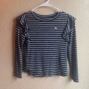 Abercombie Girls Size 7/8 Striped Long Sleeve